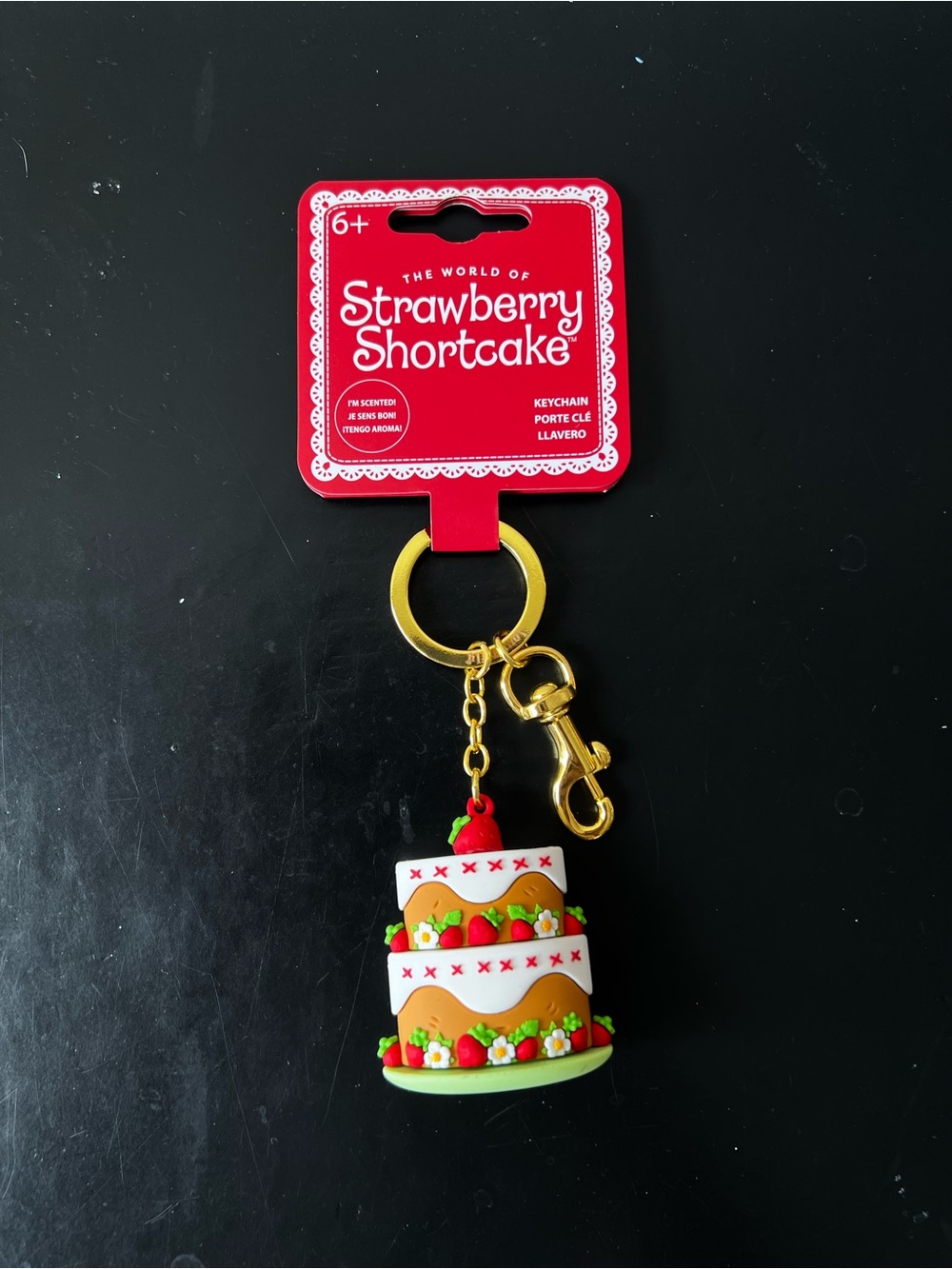 Loungefly Strawberry Shortcake Tiered Cake Scented Figural Keychain - NWT